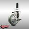 Service Caster 4 Inch 316SS Gray Polyurethane Swivel 7/8 Inch Expanding Stem Caster Brake SCC-SS316EX20S414-PPUB-TLB-78 - alternate 4